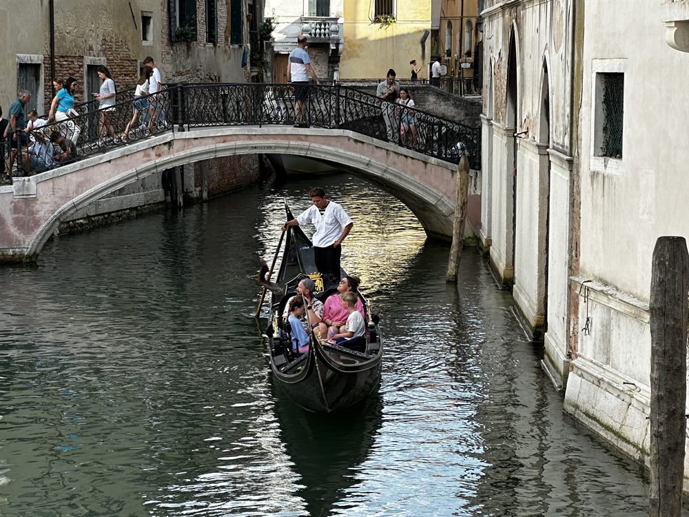 Gondolas in the canal